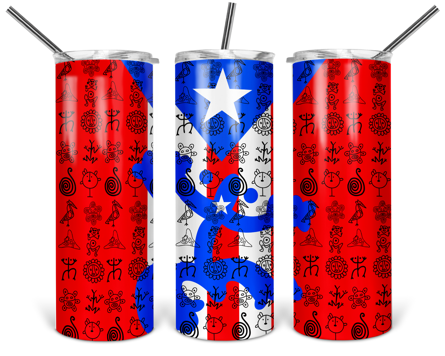Puerto Rican Flag 20oz Tumbler