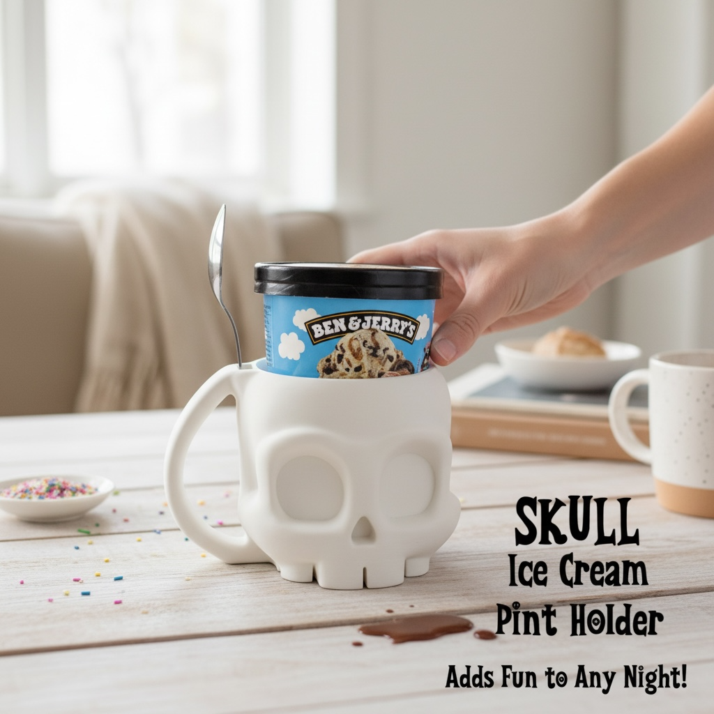 Skull Ice Cream Holder