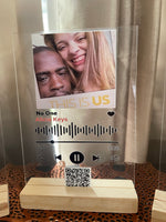 Custom Acrylic Music Plaque – Personalized Song & Photo Gift