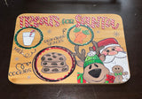 Dear Santa Tray • Christmas Treat Board • Bamboo Santa Cookie & Milk Tray • Reindeer Snack Board • Kids Christmas Eve Tradition Holiday Gift