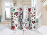 Hold My Hand, Hold My Heart, Family Personalized Custom 3D Inflated Effect Printed Tumbler, Gift For Grandma, Mothers Day Gift 2024