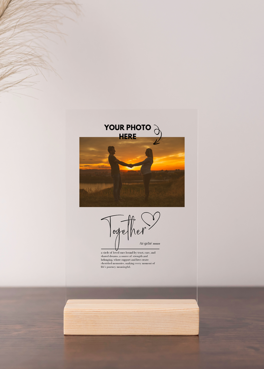 Custom Photo Acrylic Print Art | Valentines Gift Christmas Gift Photo Acrylic Print | Photo On Acrylic | Acrylic Photo Best Friends Print