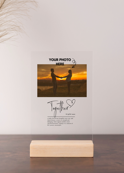 Custom Photo Acrylic Print Art | Valentines Gift Christmas Gift Photo Acrylic Print | Photo On Acrylic | Acrylic Photo Best Friends Print