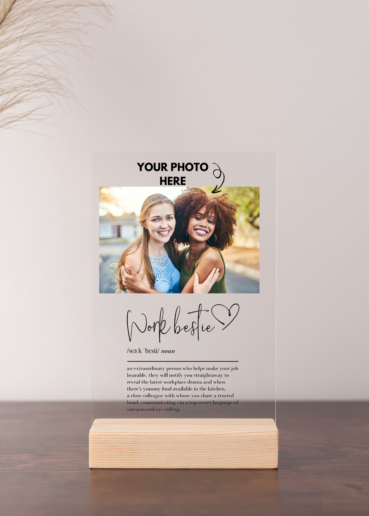 Custom Photo Acrylic Print Art | Valentines Gift Christmas Gift Photo Acrylic Print | Photo On Acrylic | Acrylic Photo Best Friends Print