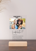 Custom Photo Acrylic Print Art | Valentines Gift Christmas Gift Photo Acrylic Print | Photo On Acrylic | Acrylic Photo Best Friends Print