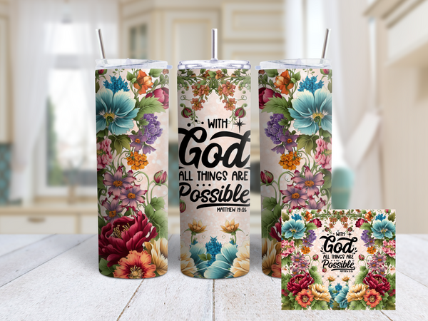 With God 20oz Tumbler