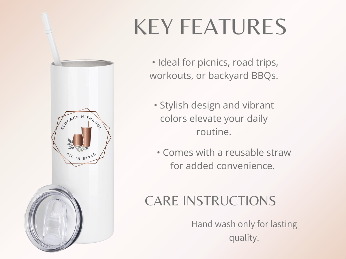 Santa & Reindeer Christmas Tumbler – Holiday Stainless Steel Cup