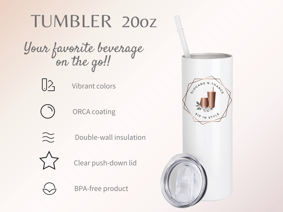 Santa & Reindeer Christmas Tumbler – Holiday Stainless Steel Cup