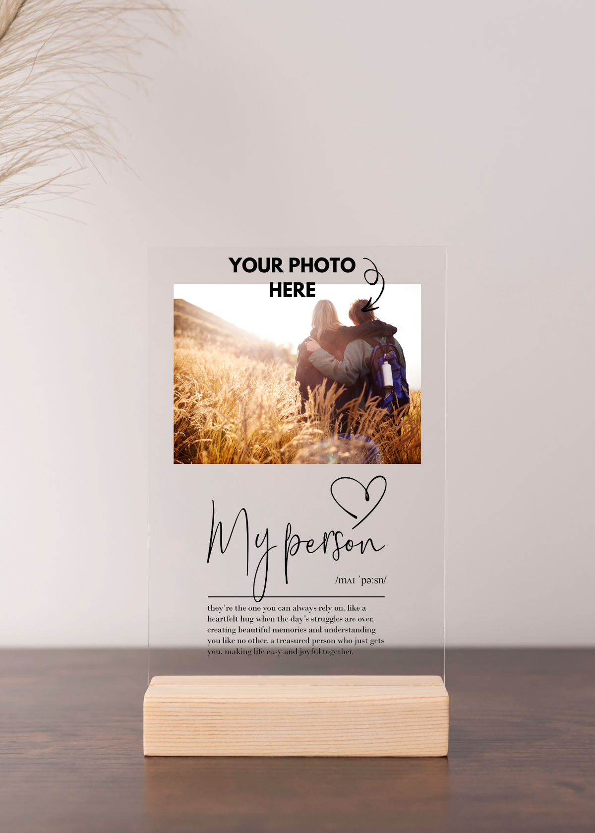 Custom Photo Acrylic Print Art | Valentines Gift Christmas Gift Photo Acrylic Print | Photo On Acrylic | Acrylic Photo Best Friends Print