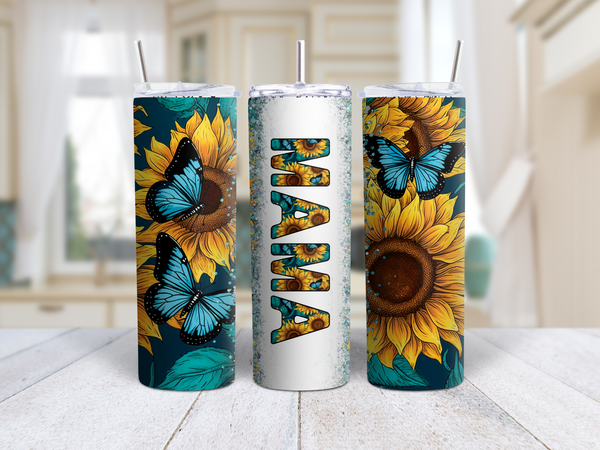 MAMA Sunflower with Butterflies