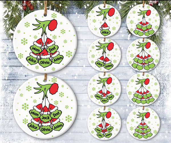 Grinch Personalized Ornaments