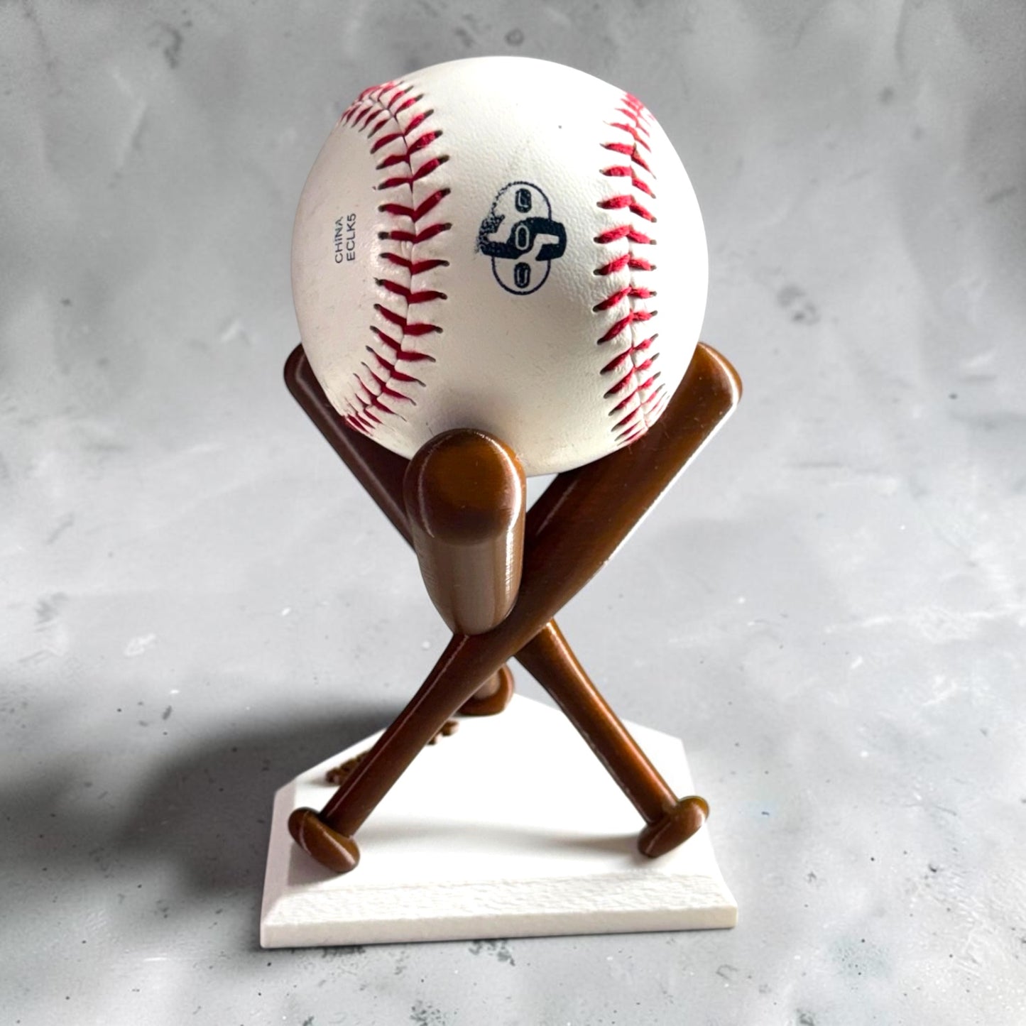 3D Printed Baseball Display Stand | Optional Personalized Name | Baseball Holder Gift