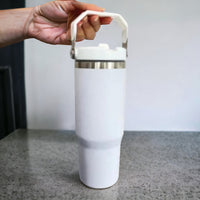 30oz Flip Top Tumbler W/ A HANDLE