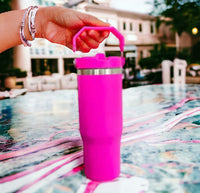 30oz Flip Top Tumbler W/ A HANDLE