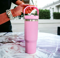 30oz Flip Top Tumbler W/ A HANDLE