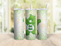 Swear Bear Tumbler | 20oz Stainless Steel Funny Bear Cup with Straw | Adult Humor Tumbler | Snarky Gift for Friends