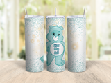 Swear Bear Tumbler | 20oz Stainless Steel Funny Bear Cup with Straw | Adult Humor Tumbler | Snarky Gift for Friends