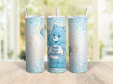 Swear Bear Tumbler | 20oz Stainless Steel Funny Bear Cup with Straw | Adult Humor Tumbler | Snarky Gift for Friends