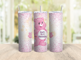Swear Bear Tumbler | 20oz Stainless Steel Funny Bear Cup with Straw | Adult Humor Tumbler | Snarky Gift for Friends
