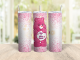 Swear Bear Tumbler | 20oz Stainless Steel Funny Bear Cup with Straw | Adult Humor Tumbler | Snarky Gift for Friends
