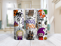 20oz Hocus Pocus Halloween Tumbler | Glow-in-the-Dark Option | Cute Witch Sisters Cup | Spooky Season Stainless Steel Drinkware | Fall Gift for Her