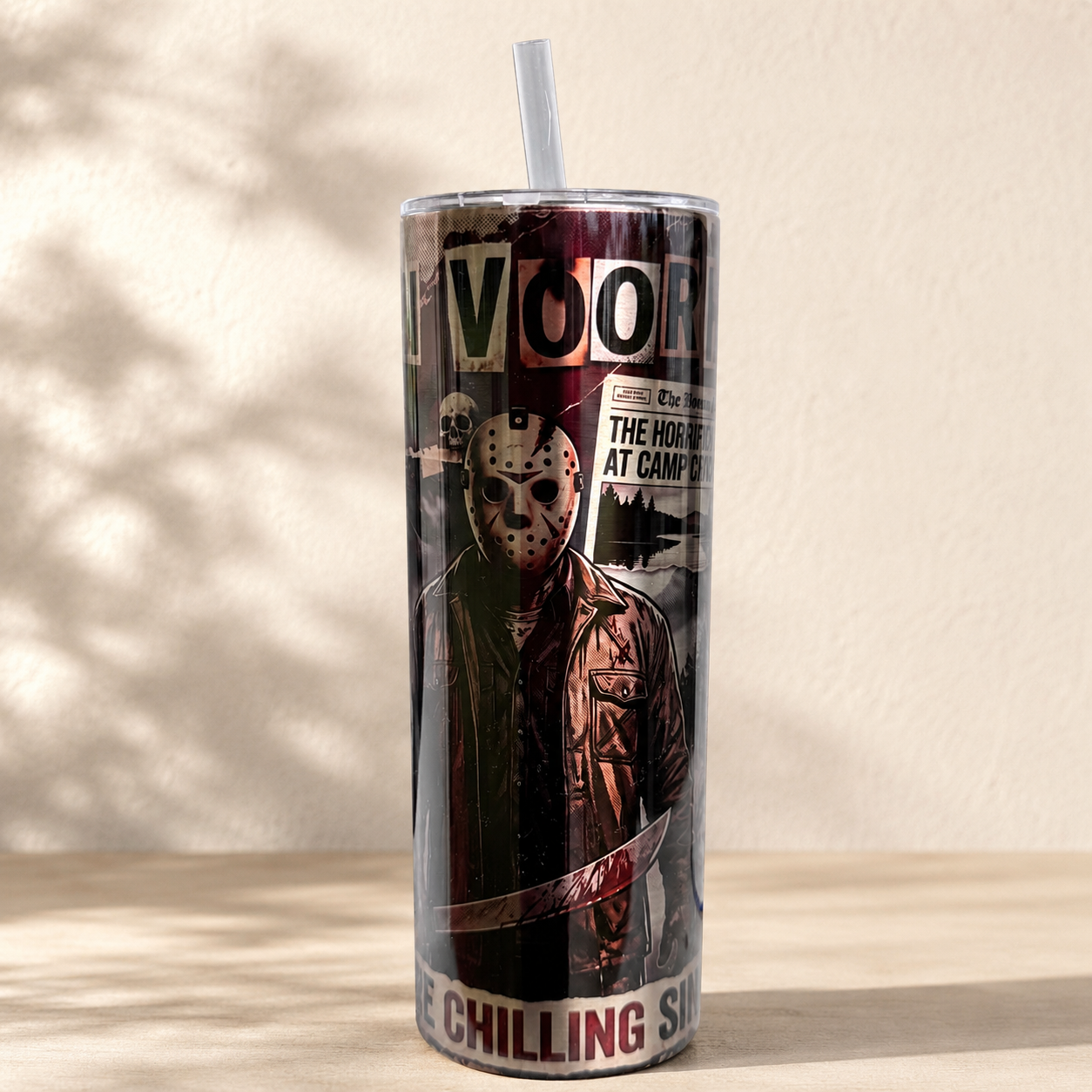 Jason 20oz tumbler portrait design angle
