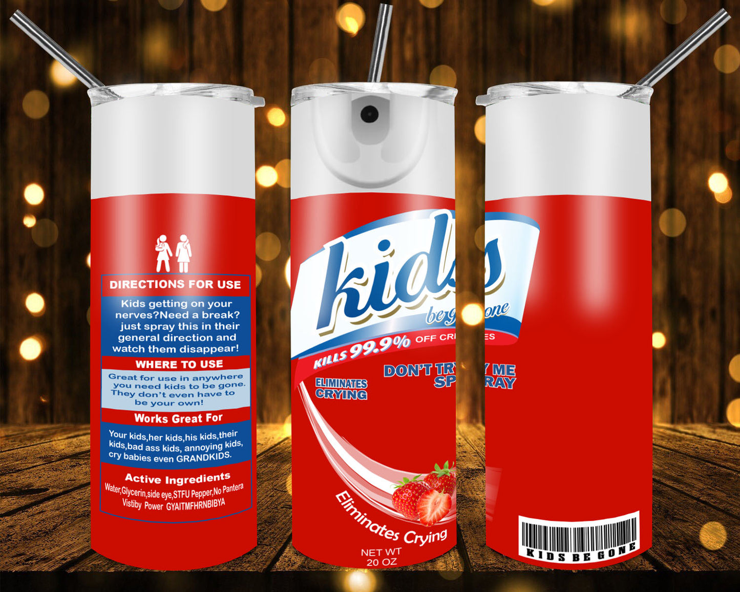 Kids be gone 20oz tumbler