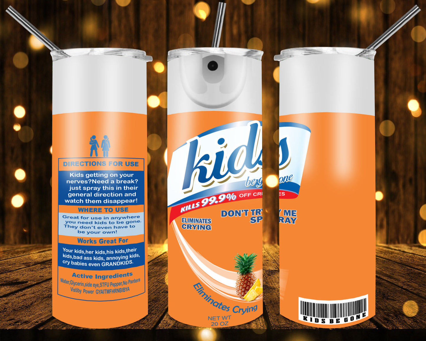 Kids be gone 20oz tumbler