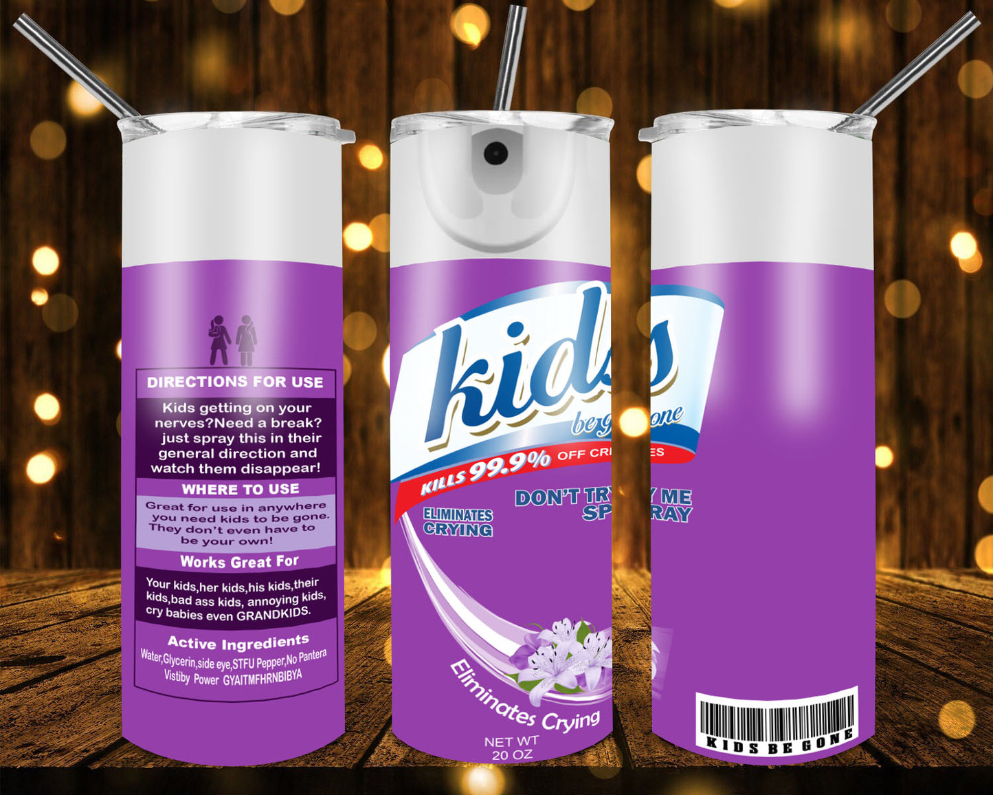 Kids be gone 20oz tumbler