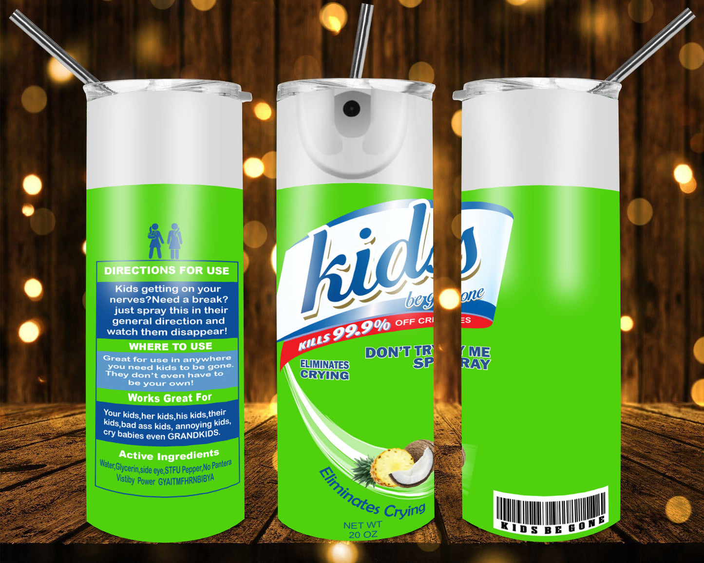 Kids be gone 20oz tumbler