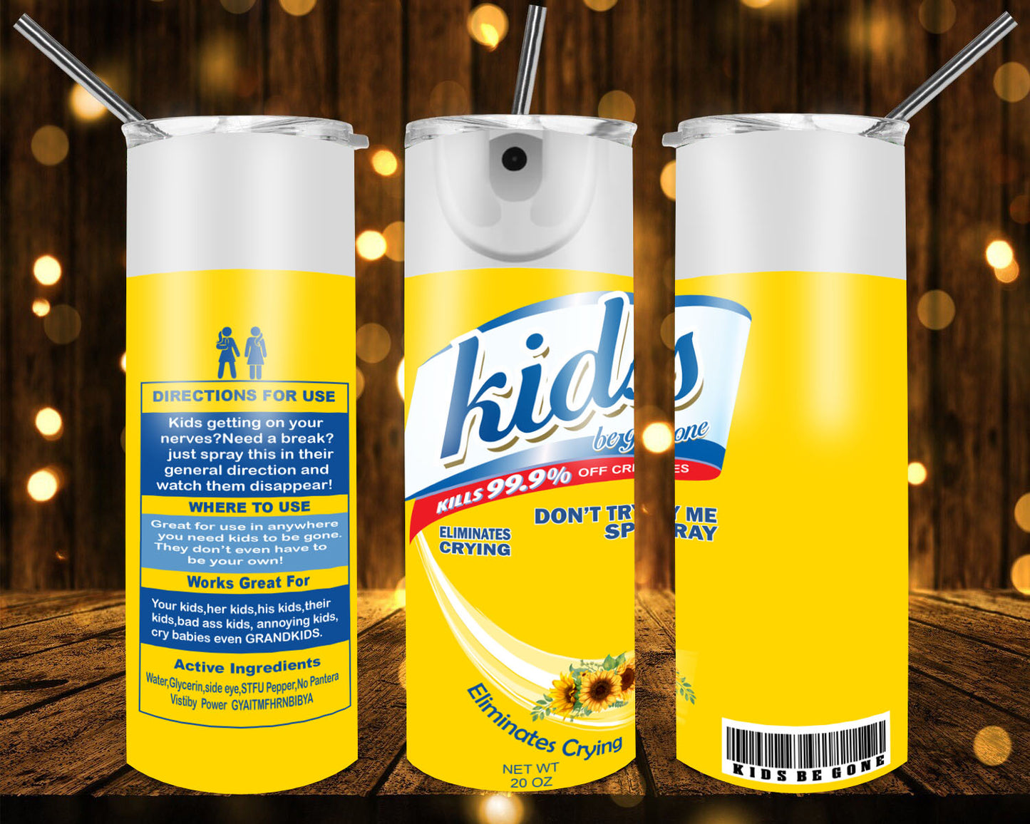 Kids be gone 20oz tumbler