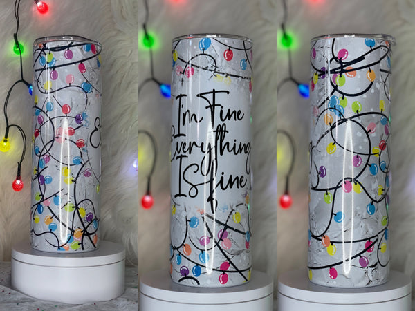 I’m fine everything is fine Christmas lights