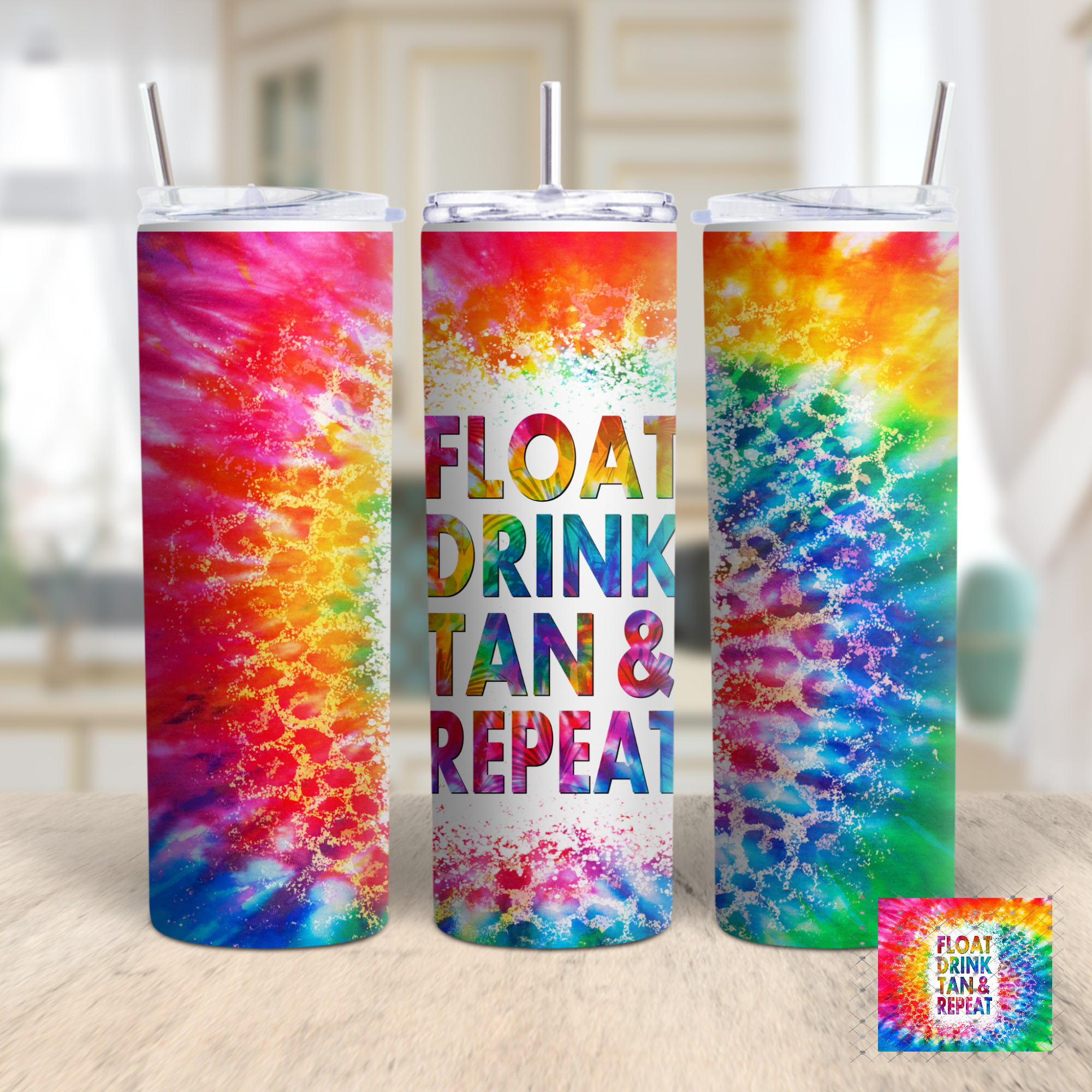Float Drink Tan & Repeat – Slogans N Thangs