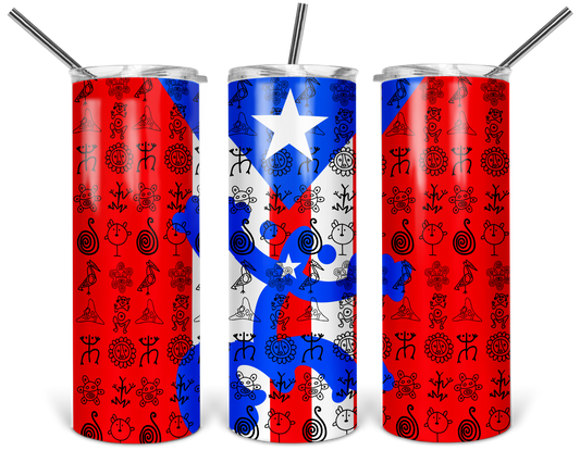 Puerto Rican Flag 20oz Tumbler 