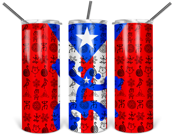 Puerto Rican Flag 20oz Tumbler 